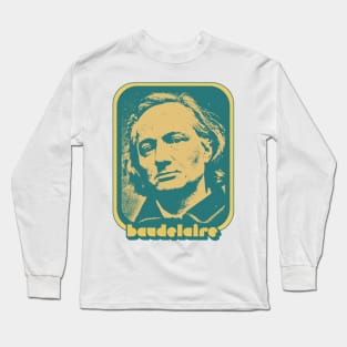 Baudelaire // Retro Style Fan Art Design Long Sleeve T-Shirt